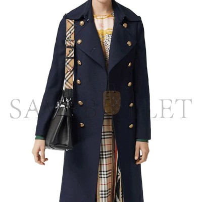 BURBERRY PLAID PATCHWORK LEATHER TOTE AND SHOULDER BAG 4076748 (26*19*12cm)